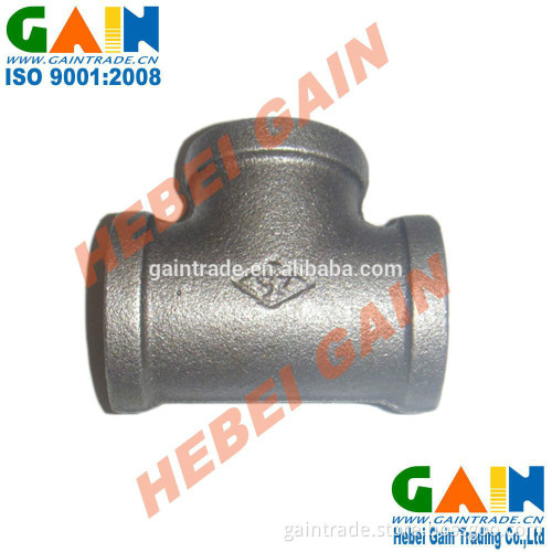 Heavy Duty Black Malleable Iron Pipe Fitting Tee